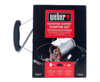 Weber Grill ogrodowy zestaw do rozpalania komin brykiet 2kg 6 szt rozpałki - 1038818 - zdjęcie 2
